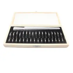 Calibrador de tamaños de dedo con 4 anillos estándar, juego de herramientas de joyería, 1-33