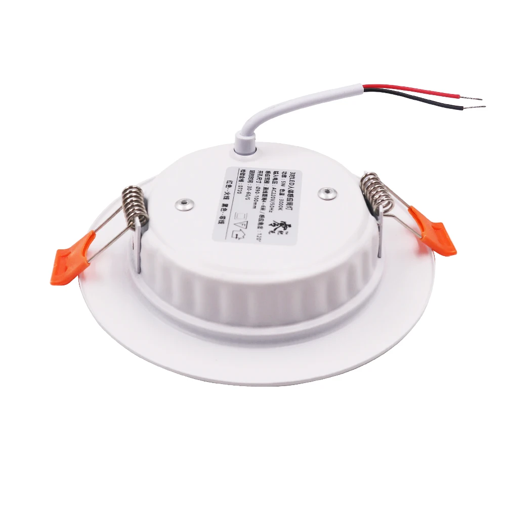 Luz de techo Led empotrada con Sensor de movimiento PIR, foco redondo de 220V, 3W, 5W, 9W, 18W, para interiores