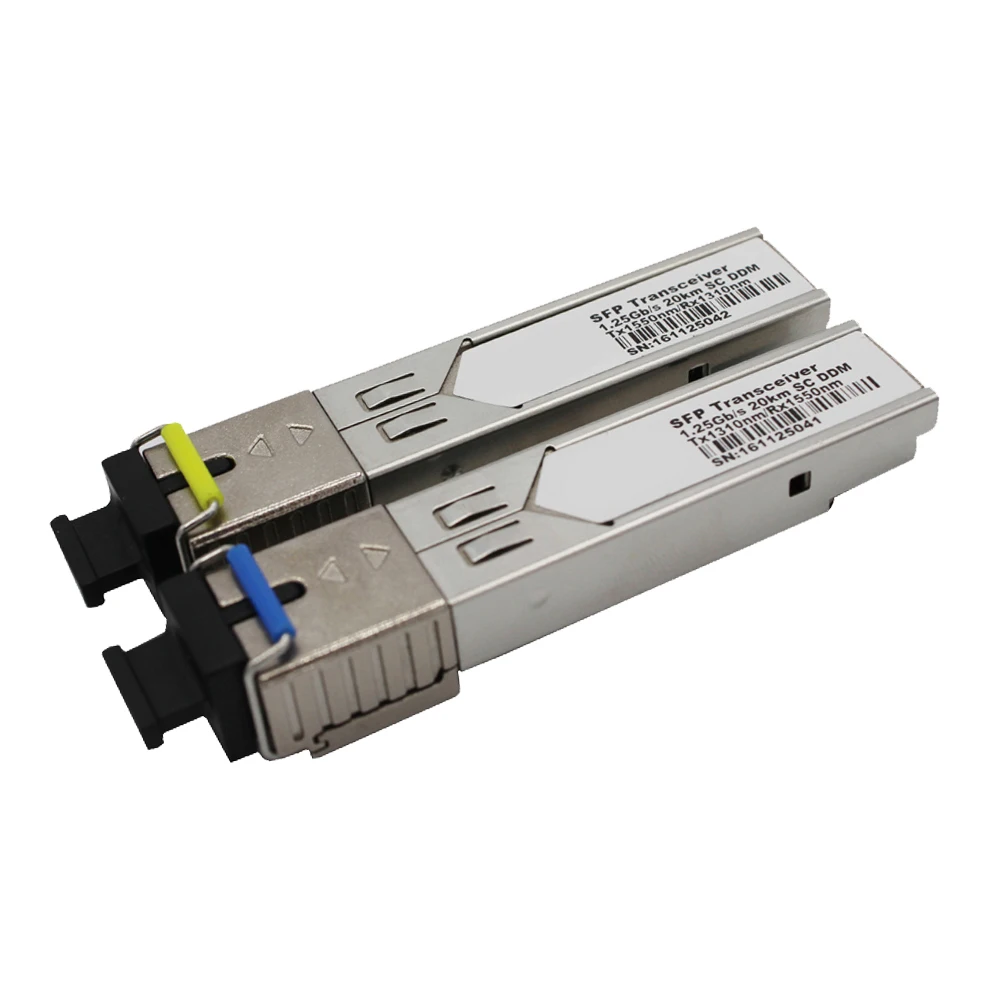 

1.25Gb/s SFP Transceiver single fiber singlemode 20km 1310nm SC DDM