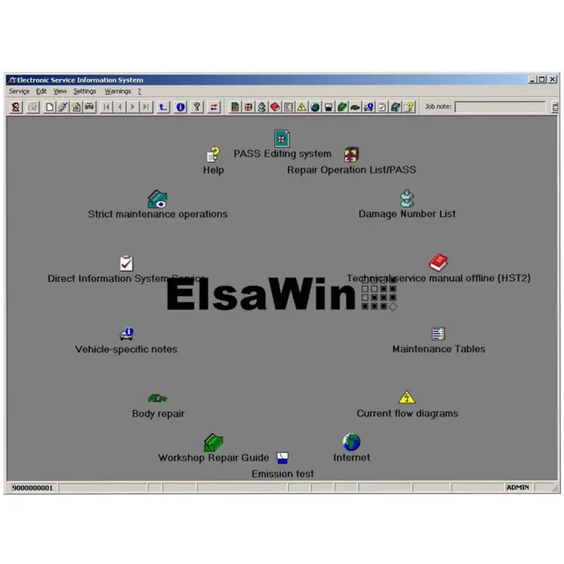 2024 Hot Sale  Auto Repair Software ElsaWin 6.0 work for V-W For Audi Elsa Win 6.0 Newest Elsawin 6.0 Car Repair Data Diagnostic