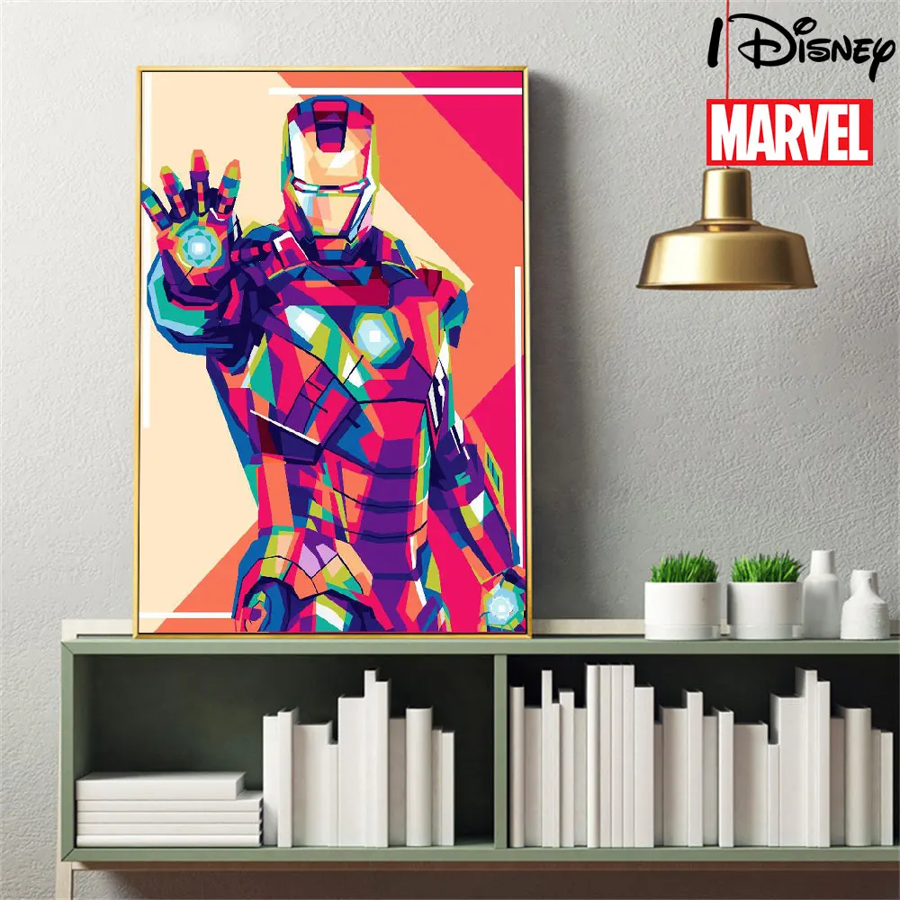 

Marvel Iron Man Disney Anime The Avengers Poster Graffiti Art Painting Street Pop Art Canvas Print On Wall Art Picture Kids Room