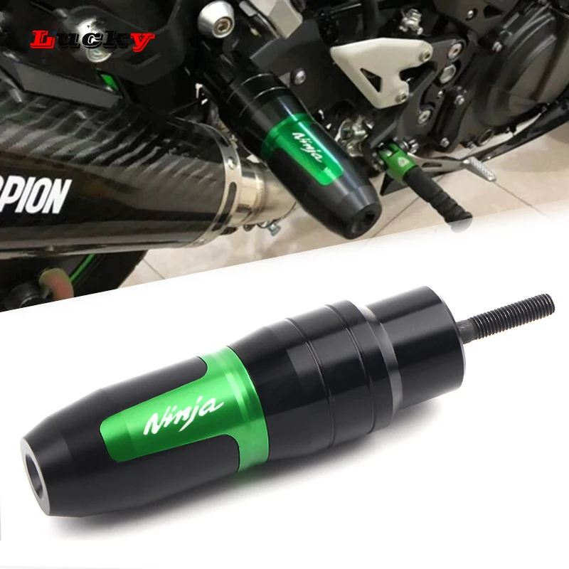 High Quality For KAWASAKI NINJA250 NINJA300 NINJA 250 NINJA 300 Motorcycle CNC Frame Crash Pads Exhaust Sliders Crash Protector