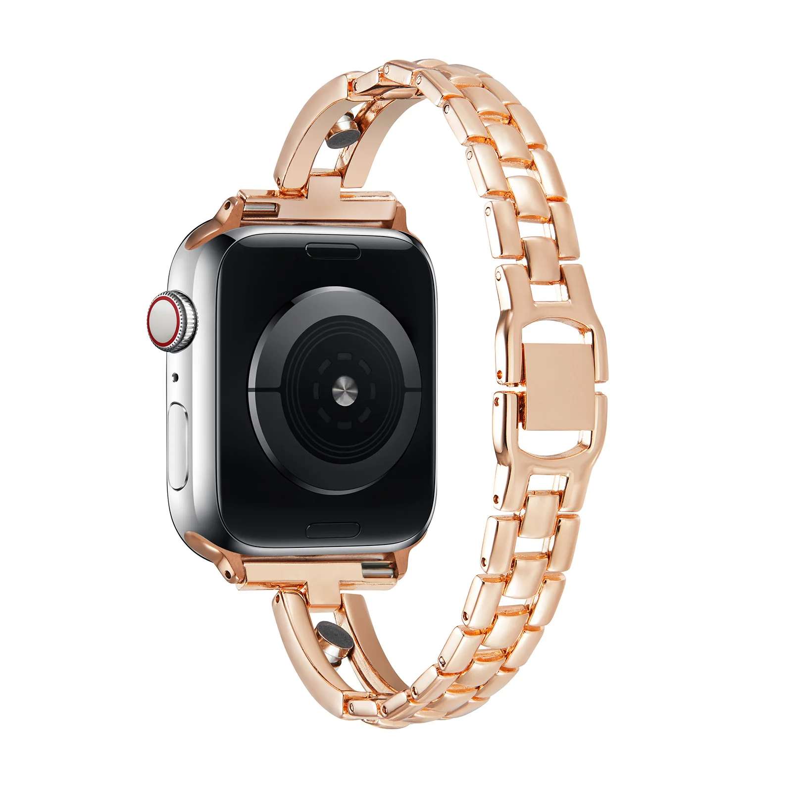 Metal strap for Apple watch 45mm 41mm 44mm 42mm 40mm 38mm Women replacement bracelet steel strap for iwatch 7 6 5 4 3 2 SE band