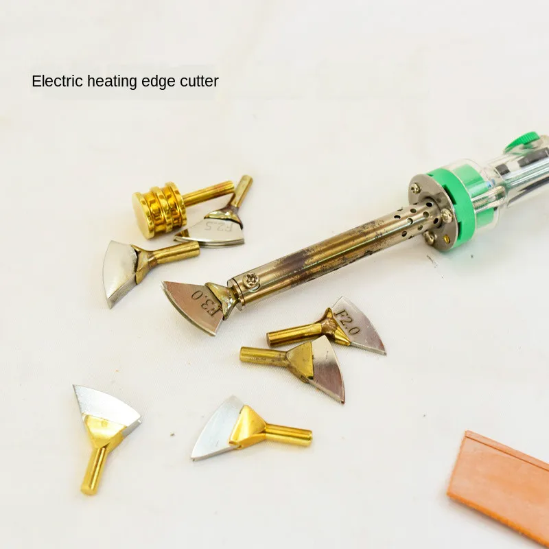 F Series Electric Edge Heating Metal Head Brass Solder Soldering Iron Tip Sealing Machine Line Pyrography Craft Decorate Tool