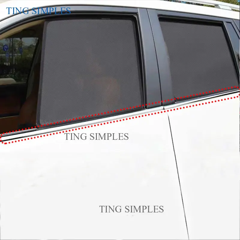 Stainless Steel Window Moulding Cover Strip Trim Kit For Toyota Sienta 2015 2016 2017 2018 Silver Window Sticker Car Accessories