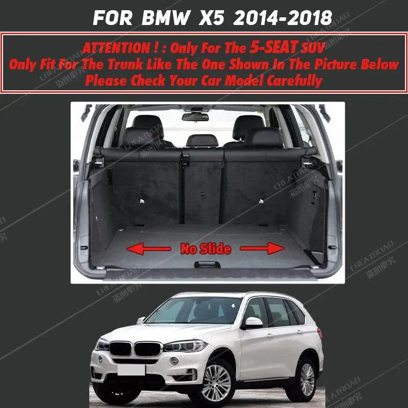 Car trunk mat for BMW X5 F15 Five seats 2014 2015 2016 2017 2018