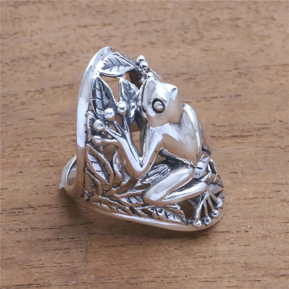 New Creative Design Women Ring Hollow Frog Animal Rings Anniversary Wedding Engagement Party Gift Jewelry