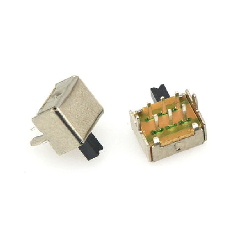 10 pces SK-22D07 lado interruptor de alternância interruptores de corrediça on-off mini