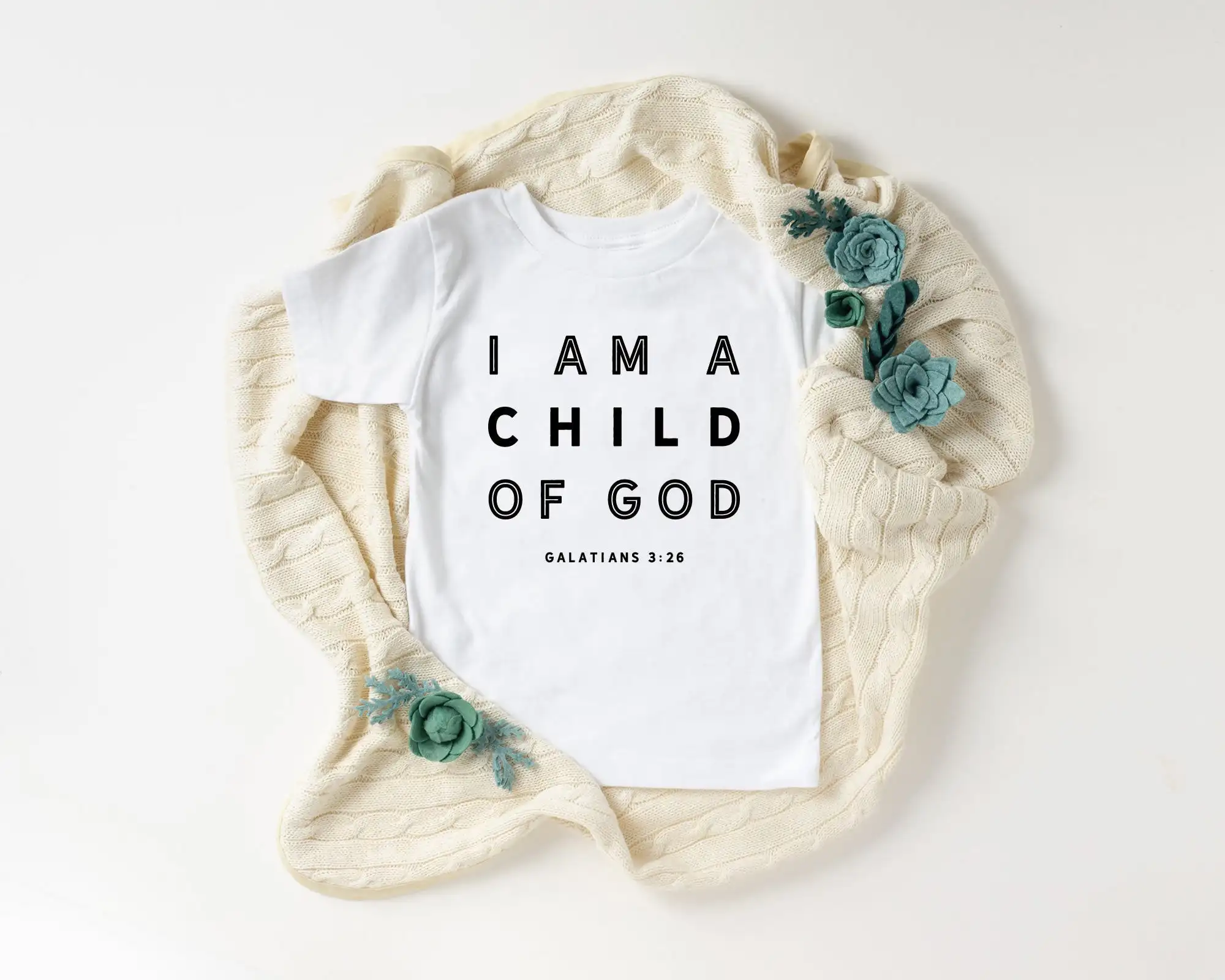 

I Am A Child of God Baby & Kids T-Shirt Religious Toddler Shirt Christian Shirt Unisex Casual Short Sleeve Jesus T-shirt