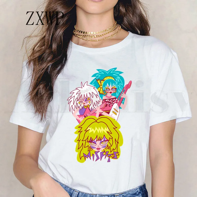 

Jem And The Holograms Women tshirts Fashion Hipster Rock Hip Hop Short Sleeve Female Tops Tees Harajuku VintageT Shirts