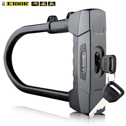 ETOOK U Lock E-Bike Heavy Duty Motorcycle MTB Road Bike Alloy Anti-theft Safety Lock Bicycle Accessories 2 Keys Free Lock Frame