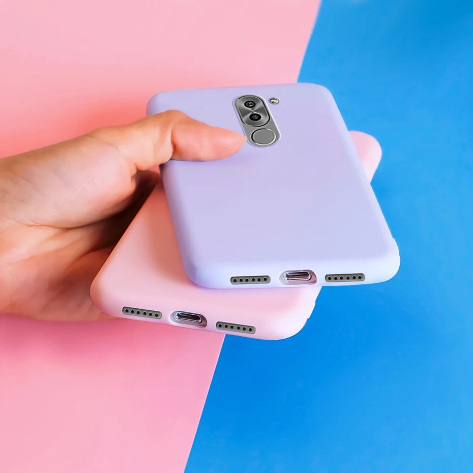 Dla Huawei honor 6x etui do telefonu Huawei Mate 9 lite funda silikonowy tpu miękkie cukierki kolor tylna pokrywa dla Huawei GR5 2017 honor 6x x6 przypadku