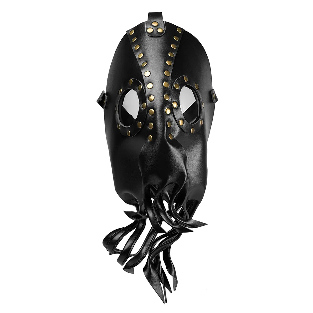 PU Leder Octopus Masken Halloween Steampunk Lustige Maske Teufel Party Cosplays Kostüm Maske Maskerade Maske Erwachsene Pu Horror Masque