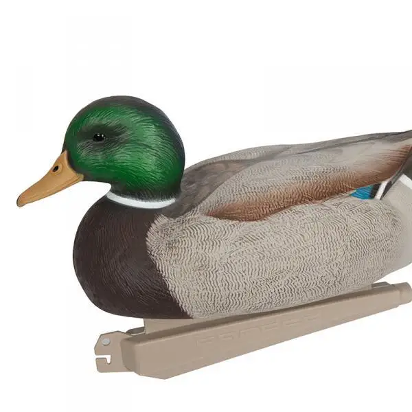 2x Fishing Hunting Decoy Plastic Duck Decoy Drake With Weighted Floating Keel