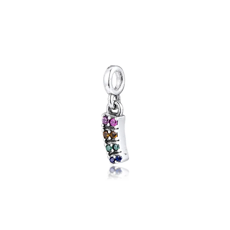 Small Hole Me Collection Mixed CZ My Pride Dangle Charm Beads for Me Link Bracelets & Bangles Women 925 Sterling Silver Jewelry