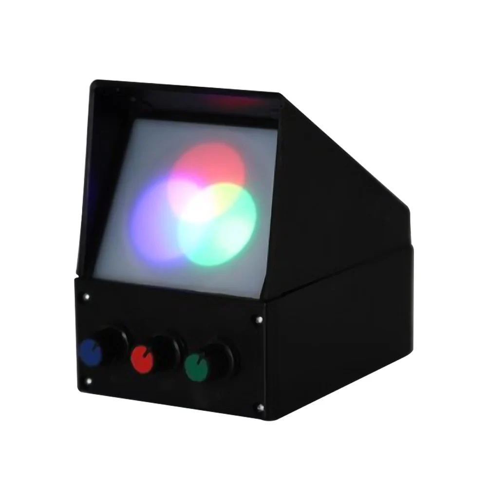 مركب بصري ثلاثي الألوان RGB بصريات سطوع قابلة للتعديل عرض تعليمي تجربة الفيزياء أداة تعليمية