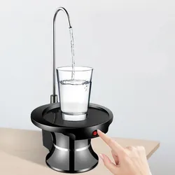 Portable Electric Dispenser Automatic Pumping Rechargeable Home Bottled Water Pump USB Charging Water Bottle Pump Dispenser