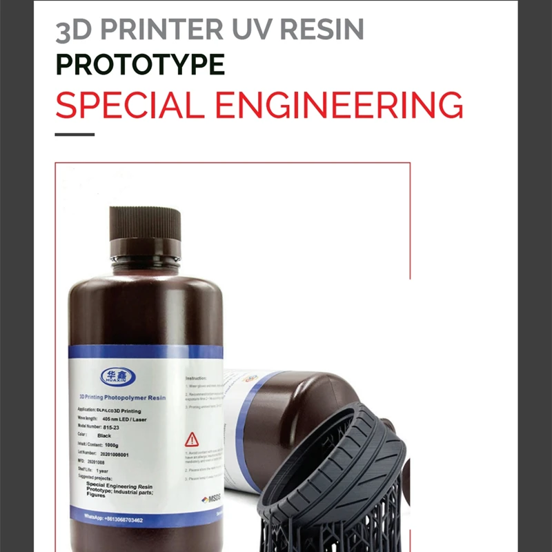 

Resin 3D Printer Printing Photopolymer Special Engineering Strong DurableTenacity Photosensiti UV PHOTOSENSITIVE SLA/DLP/LCD