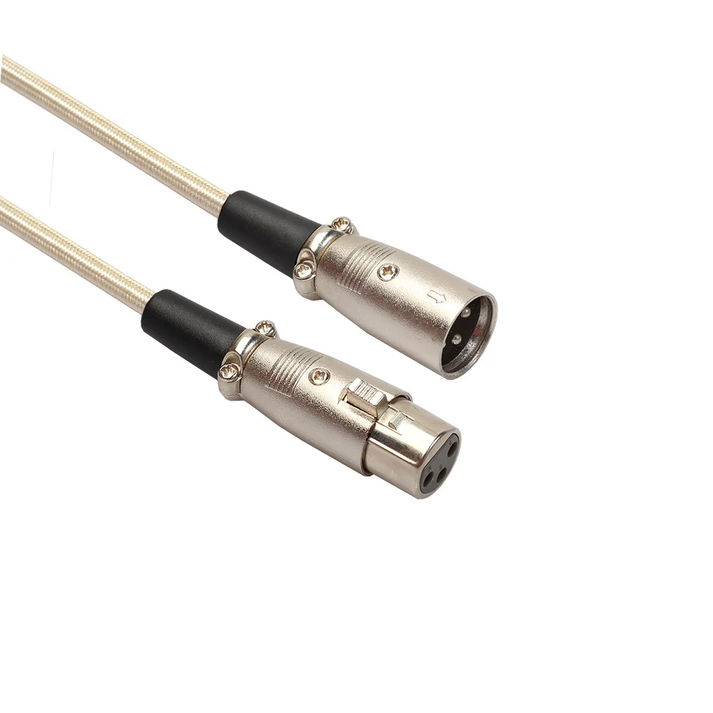 XLR Cable Male To Female M/F 3Pin OFC Audio Cable Foil+Braided Shielded For Microphone Mixer Amplifier 1m  3m 5m 10m 20m