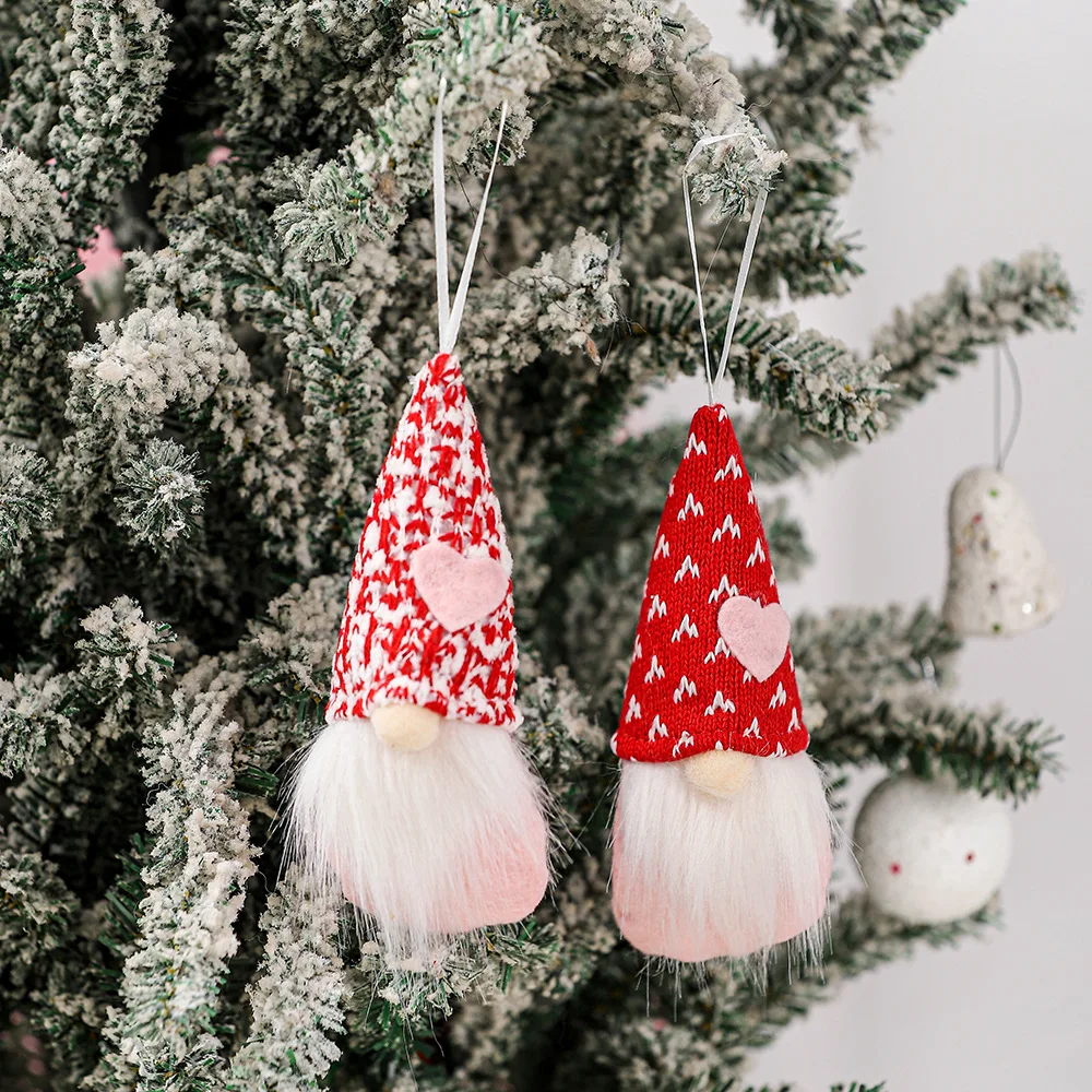 

Merry Christmas Decorations for Home Faceless Gnome Doll Xmas Tree Pendants New Year Christmas Ornaments 2021 Room Decoration