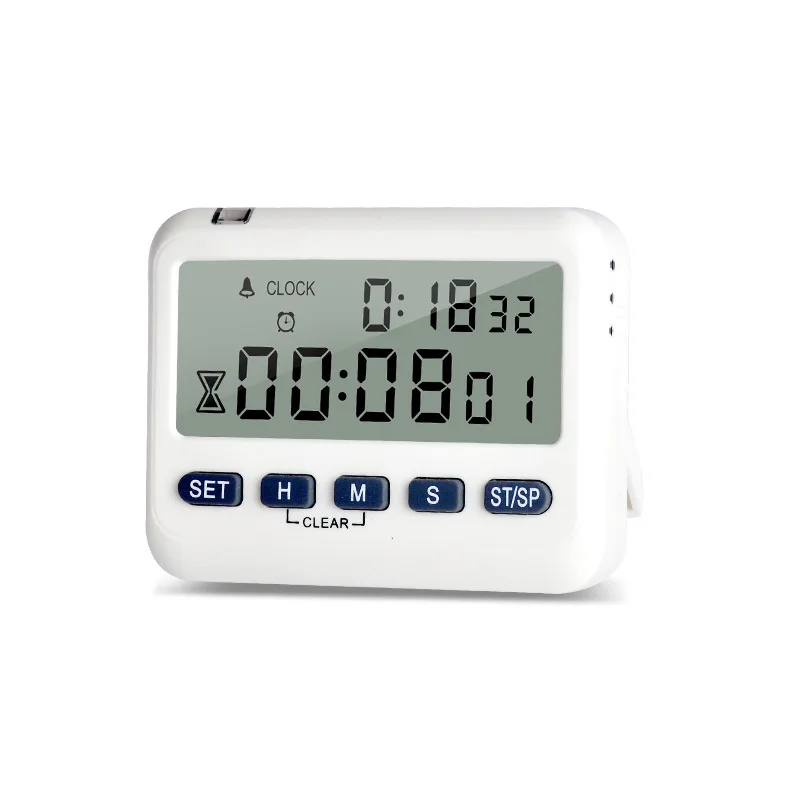 Timer Clock Vibration Alter Volume Adjustable Chronoscope Warning LED Calculagraph Multi function Timepiece