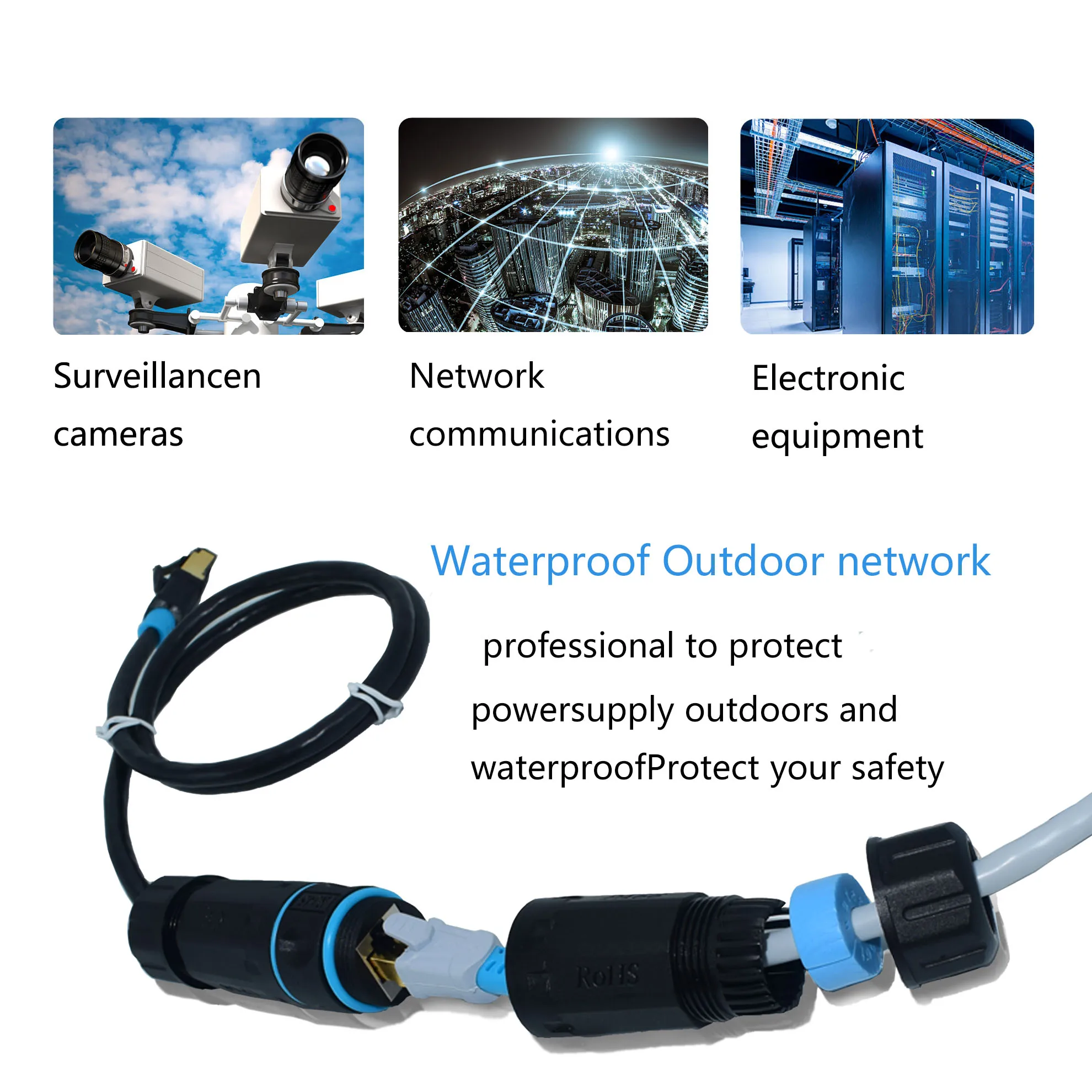 YXY Waterproof Connectors IP68 2 Pin Solder Wire Cable Range 4.5-10mm Easy installation