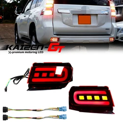Car Rear Bumper Reflector LED Lights For 2010-2019 Toyota Land Cruiser Prado 150 LC150 FJ150 GRJ150 Tail, Brake & Rear Fog Light