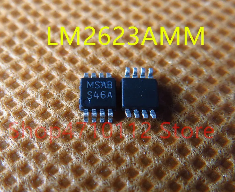 

10PCS/LOT NEW LM2623AMM LM2623AMMX LM2623 MARKING S46A MSOP-8