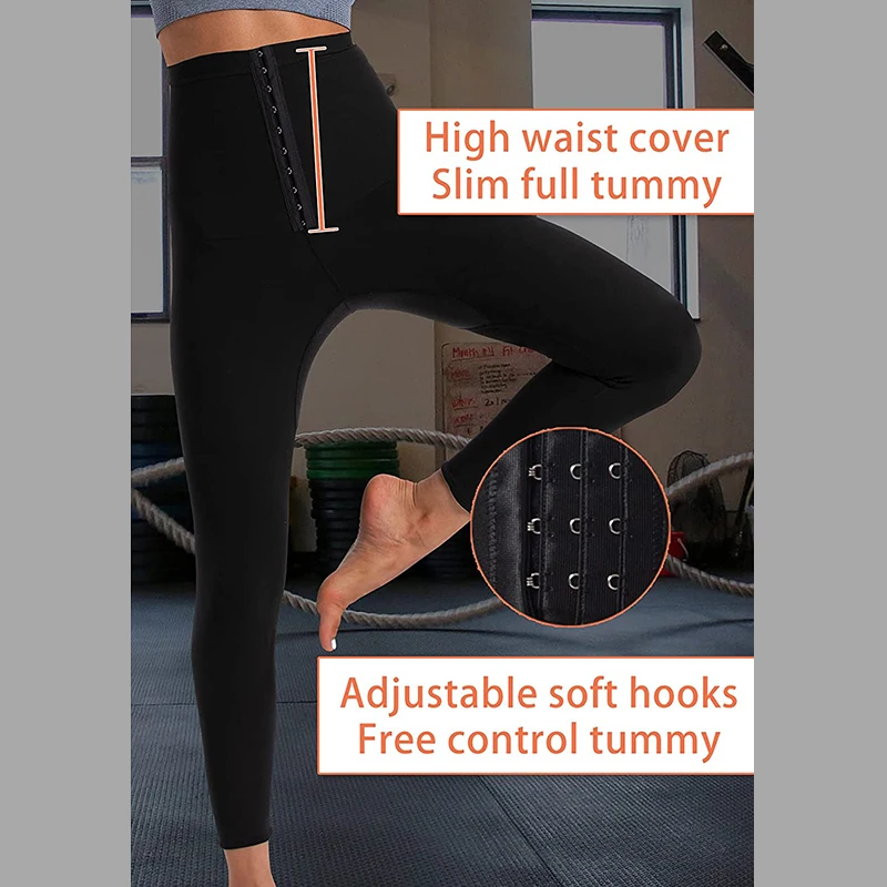 High Waist Slimmer Tights Long Slimming Pants Weight Loss Thermo Sweat Sauna Neoprene Workout Body Shapers