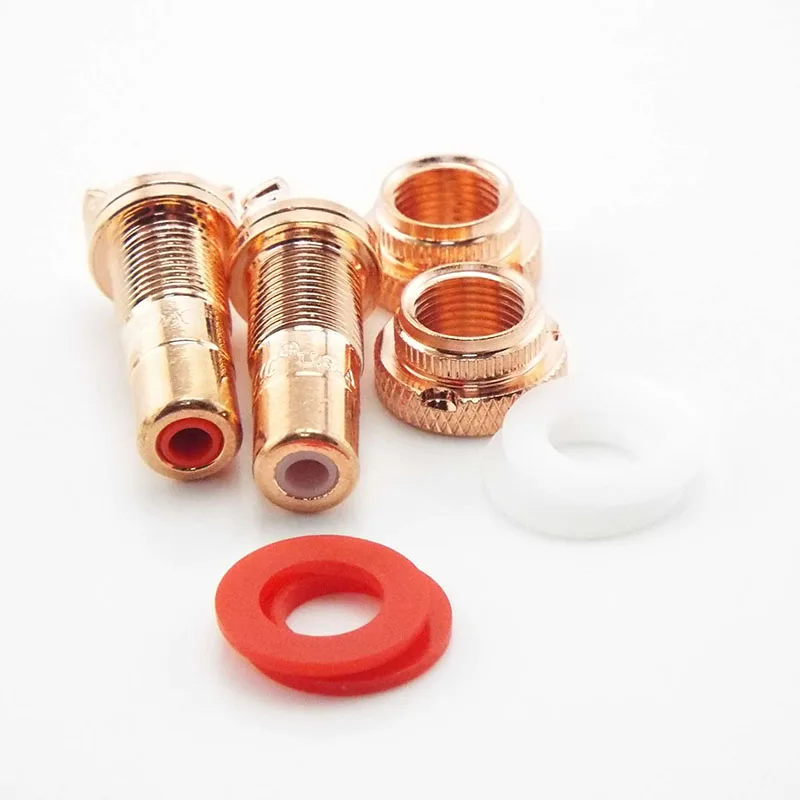 High-end RCA Adapter Jack HIFI Terminals Pom Insulation Socket AV Terminal Phono Audio Video Connector