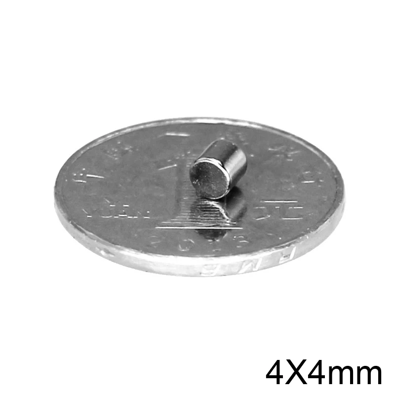 20~1000pcs  4x4 mm Mini Small Round Magnets N35 Neodymium Magnet disc Dia 4x4mm Permanent NdFeB Strong Powerful Magnets 4*4 mm