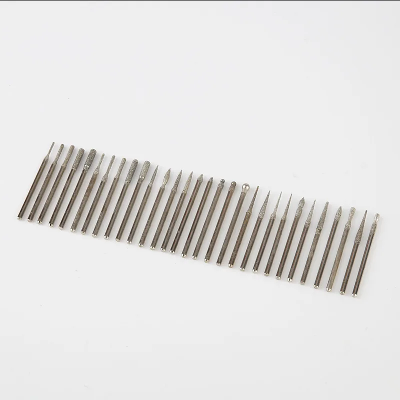 30Pcs Bohrer Nagel Bit Set Diamant Nail art Tool Kit Rotary Schleifen Kopf Maniküre Pediküre Carving Nagel Polieren Kit – Detail 4