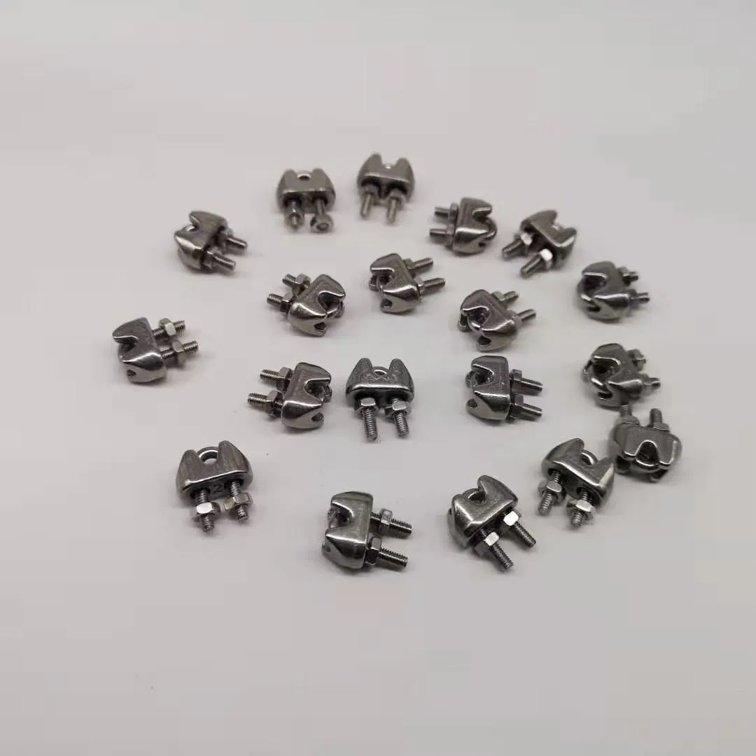 30pcs M6/6mm Wire Rope Clip U-Bolt Type 304 Stainless Steel U Bolt Clamp