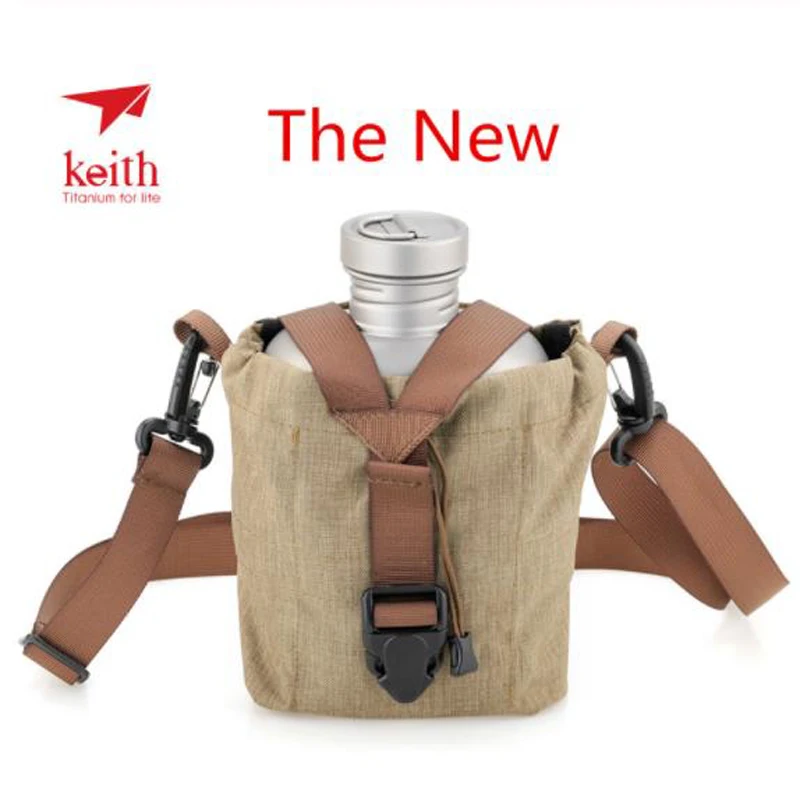 Keith Titanium 1100ml Army Sports Kettle And 700ml Titanium Lunch Box Camping  Water Bottles Water Cooker Ultralight Ti3060