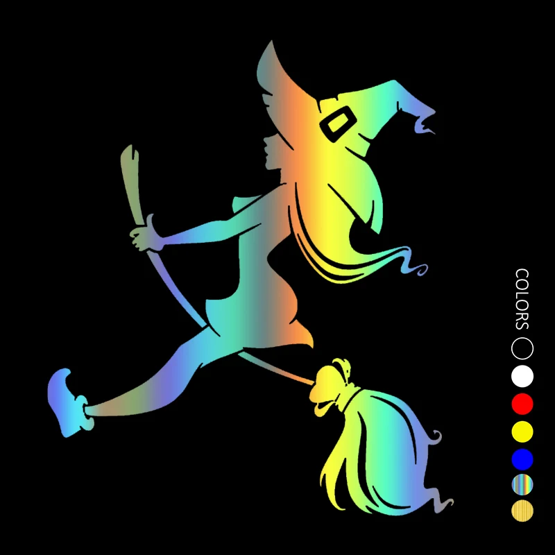 

CS31116# 20x17 cm Car Sticker Die-Cut Vinyl Decal Witch Waterproof Auto Decors on Car Body Bumper Rear Window