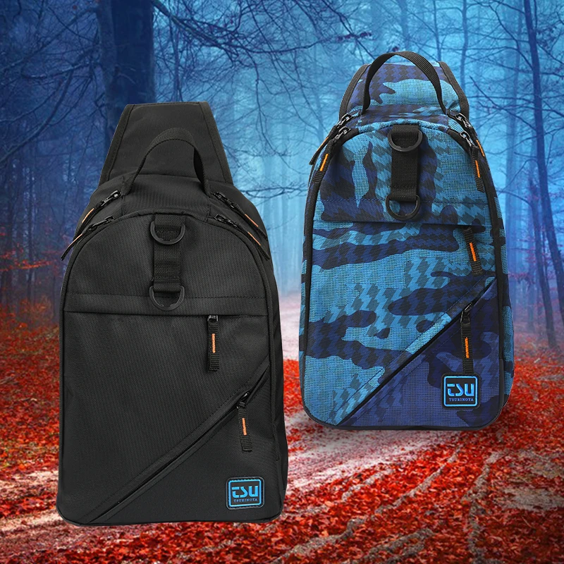 TSURINOYA Waterproof Fishing Bag E3 35*24*11cm Multifunctional Large Capacity Lure Tackle Pack Bait Box Trave Outdoor Bag