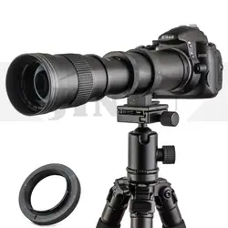 JINTU 420-800mm f/ 8.3 teleobiektyw ręczne ustawianie ostrości dla Canon EOS 60D 77D 70D 80D 90D 650D 750D 800D 7D T7i T7s T7 T6s w/torba