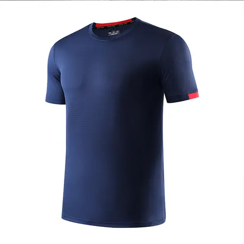 Summer Men’s And Women’s Quick-drying T-shirt Custom Logo Printing Embroidery Team Sportswear Running Shirt, 99.9% Fiber - Image 3