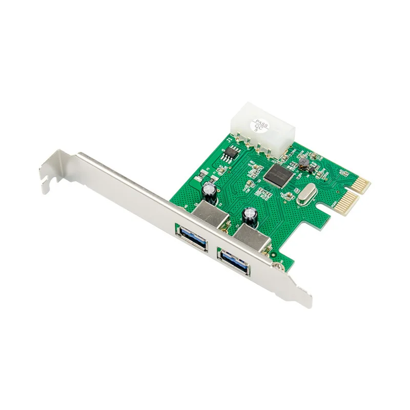 

Add On Card 2Port PCIE USB 3.0 Expansion Card Dual Port Super Speed 5Gbps Plug and Play Adapter Chip Asmedia ASM1042 Riser
