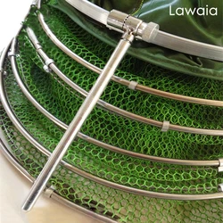 Lawaia Fishing Net With Bag Depth 200cm/300cm Fishing Cages Portable Small Mesh GlueThickened Crayfish Traps