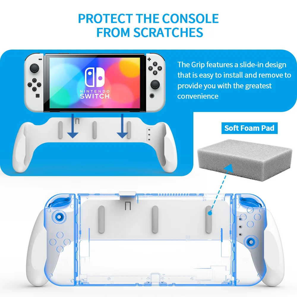 for Nintendo Switch OLED Case Handle Bracket Hand Grip Protective Cover Handheld Case Game Console Stand Support Accessories