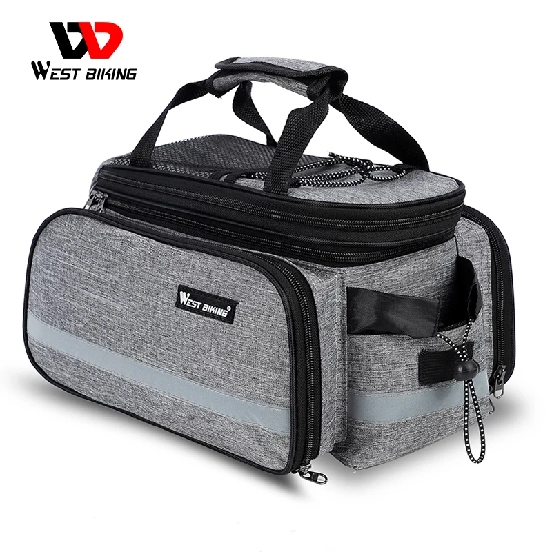 

WEST BIKING Bicycle Carrier Bags MTB Road Bike Rear Saddle Rack Trunk Bags Luggage Pannier Travel Back Seat Cycling Bag 10-25L