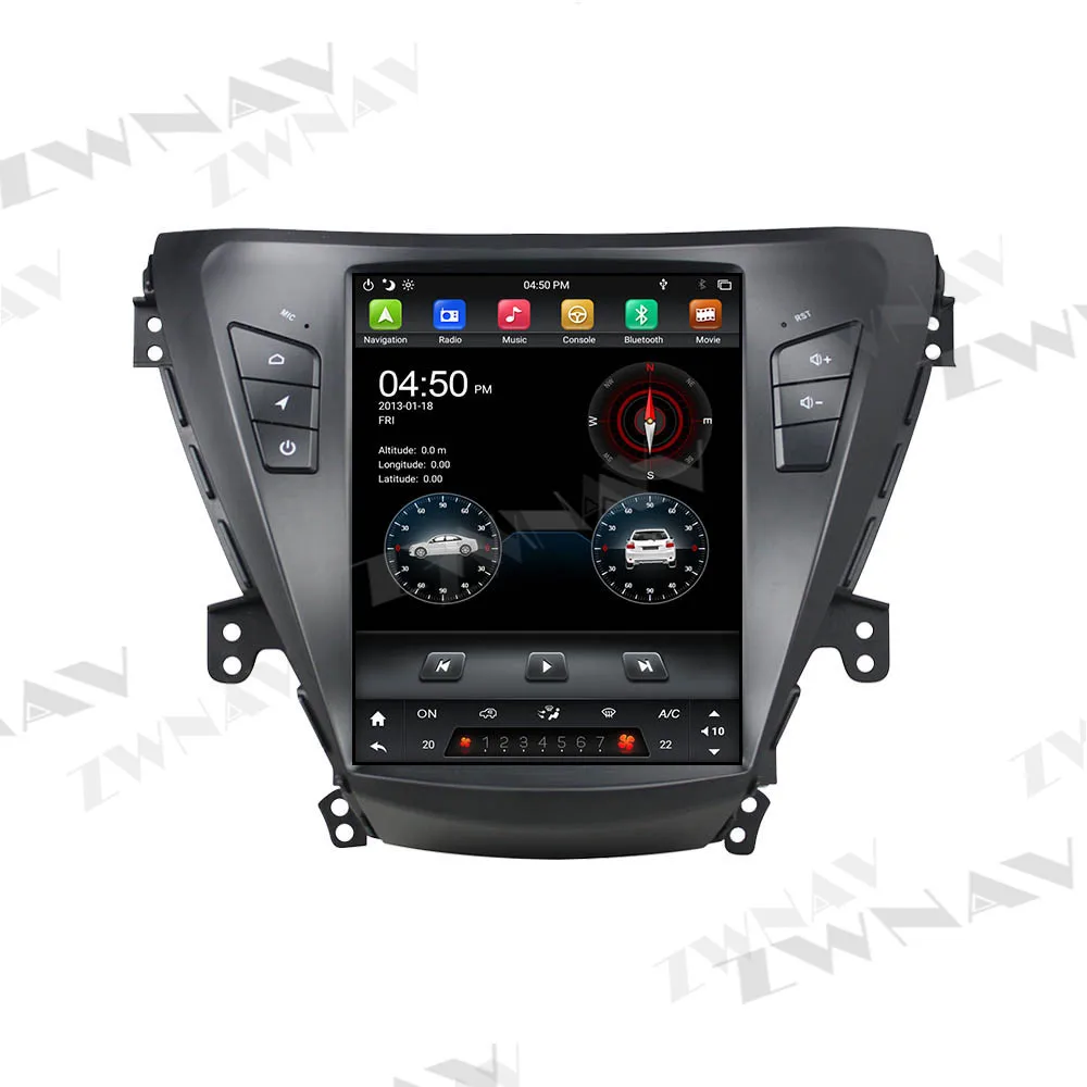 DSP Carplay Tesa- screen 4G+64GB Android 9.0 Car Multimedia Player For HYUNDAI Elantra 2011-2016 GPS Radio Auto stereo head unit