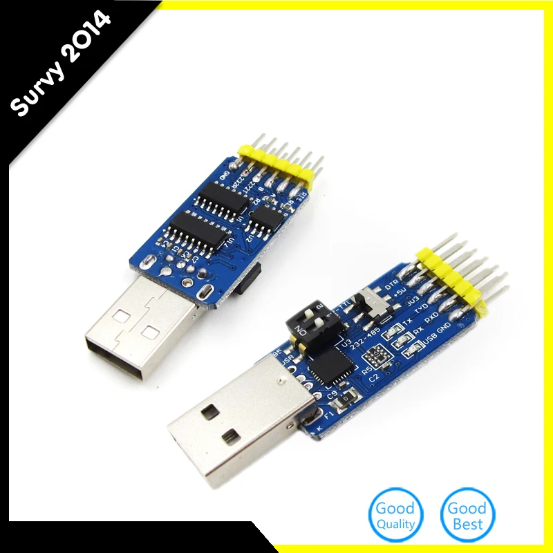 1PCS USB CP2102 to TTL RS232 USB TTL to RS485 Mutual Convert 6 in 1 Convert Module NEW diy electronics