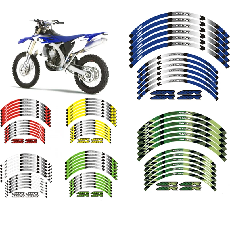 

"21 "18 RIM WHEEL STRIPES STICKERS FOR YAMAHA WR 250R WR 250F WR 450F