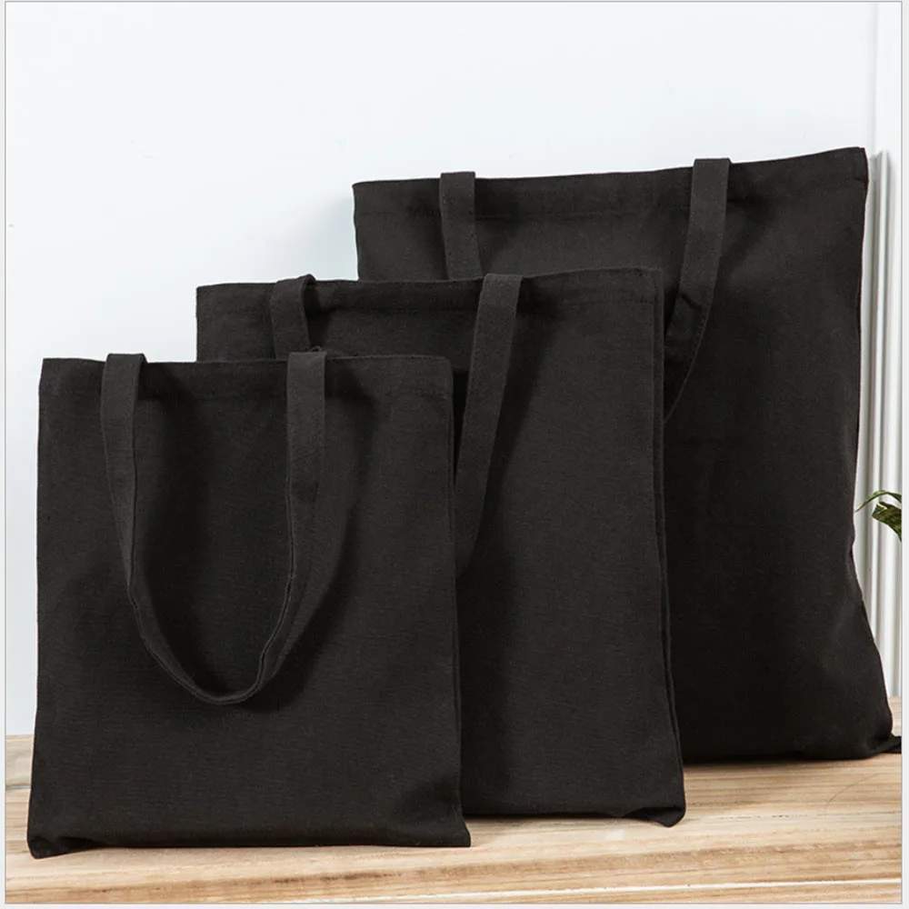 Canvas Cotton bag grocery handbag Foldable Fabric tote bag portable Storage organizer Shopping bag for woman Cloth organizer bag