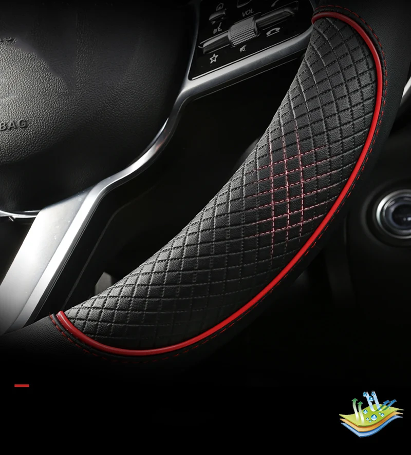 Auto-Lenkrad-Abdeckung 38 cm 15 Zoll Leder für Chevrolet Cruze Malibu Sail Spark Captiva Equinox Trax/Tracker AVEO Lova RV – Detail 7