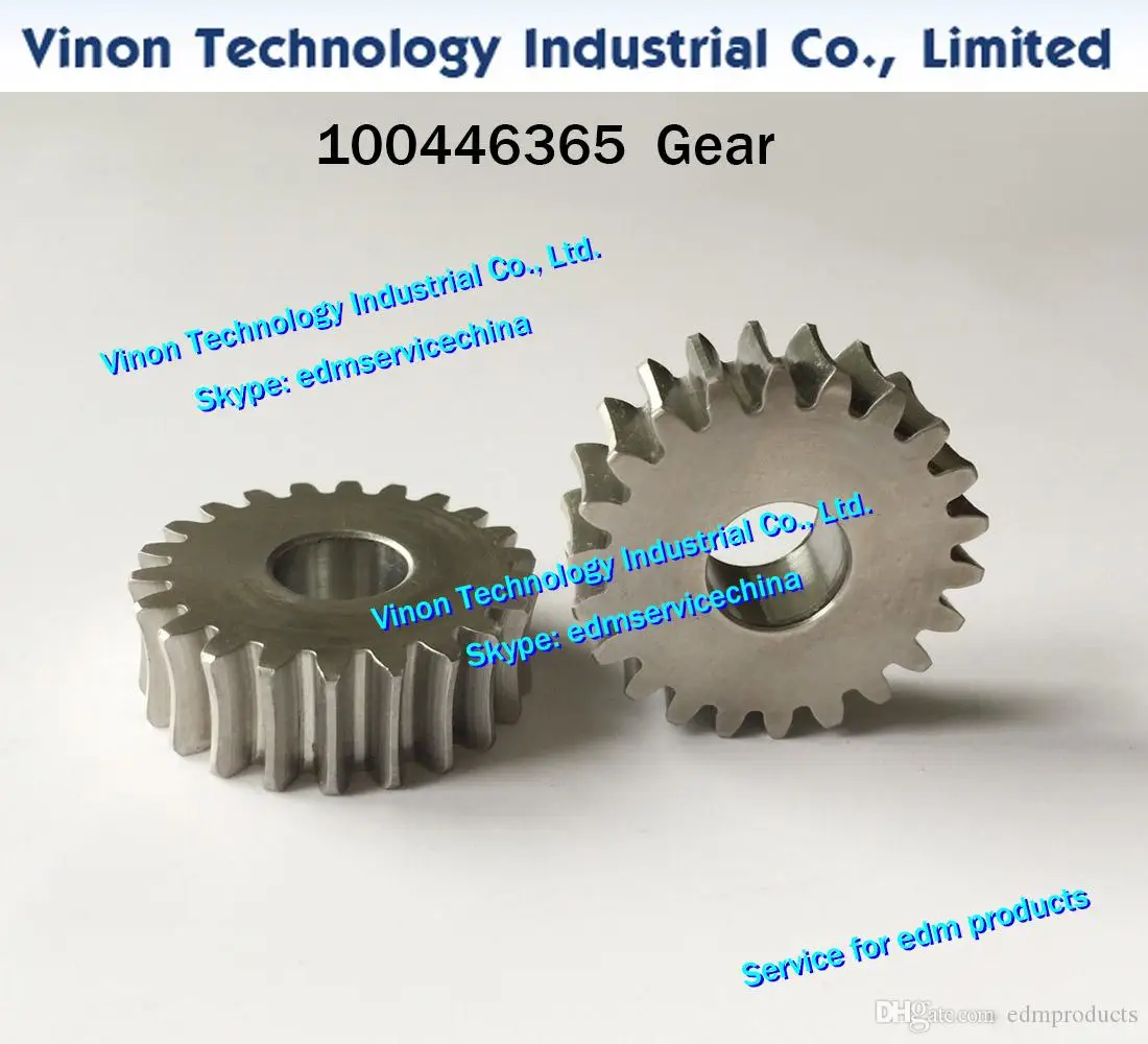 (1pc) 100446365 edm Gear for wire disposal lower for Robofil 190,290,300 Charmilles edm parts Crimp gear wheel 446.365, 24.54.01