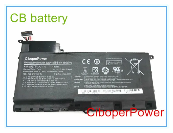 7.4V 45Wh original quality  AA-PBYN8AB Battery for NP530U4B-A01US 530U4C 535U4C BA43-00339A