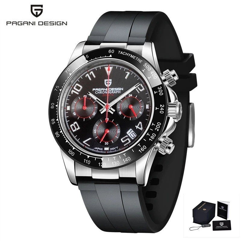 

PAGANI DESIGN 2021 New Top Brand Quartz Watch Sapphire Waterproof Clock Men's Sports Time Code Watch Luxury Relogio Mangio